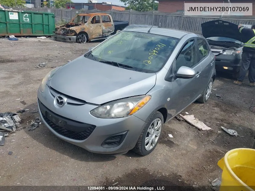 JM1DE1HY2B0107069 2011 Mazda Mazda2