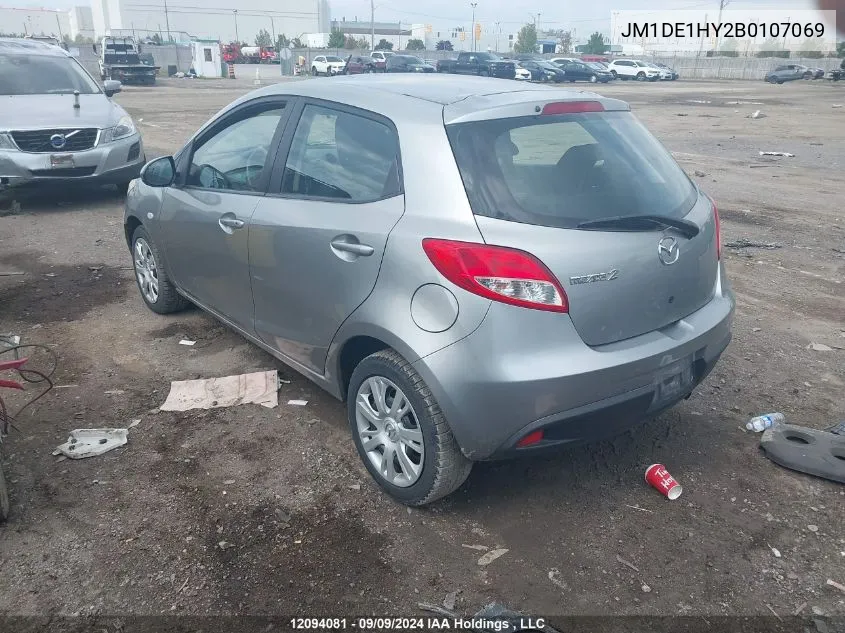 JM1DE1HY2B0107069 2011 Mazda Mazda2