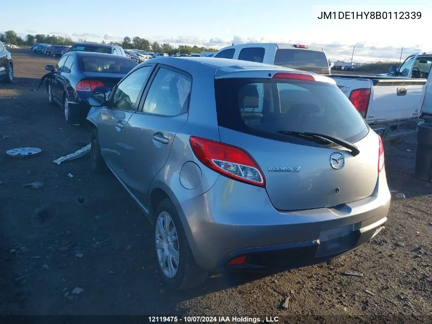 JM1DE1HY8B0112339 2011 Mazda Mazda2