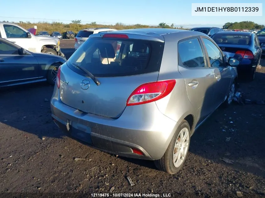 JM1DE1HY8B0112339 2011 Mazda Mazda2