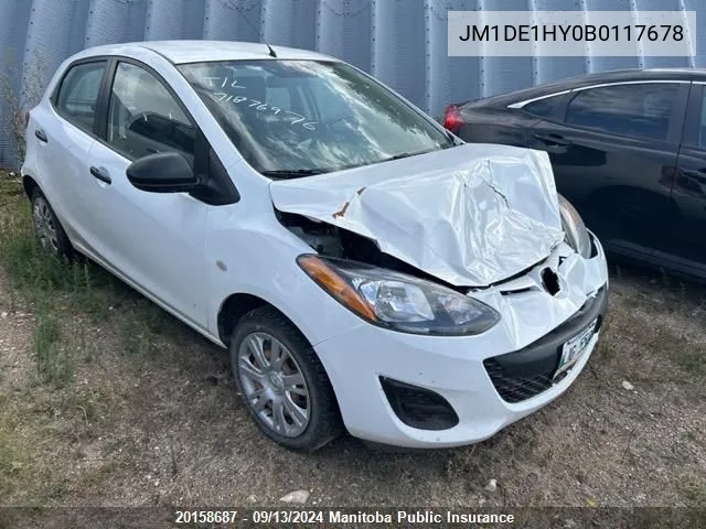 2011 Mazda 2 Mazda Gx VIN: JM1DE1HY0B0117678 Lot: 20158687