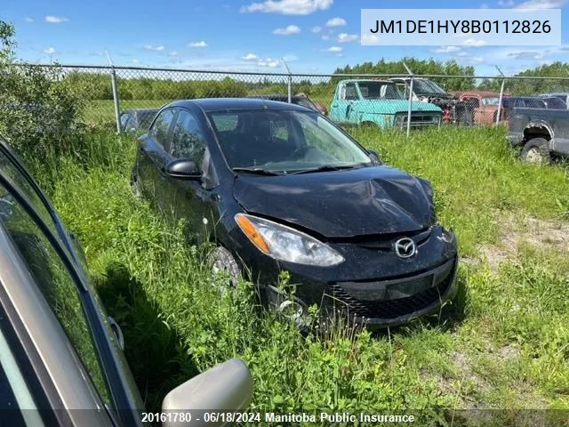 2011 Mazda 2 Mazda Gs VIN: JM1DE1HY8B0112826 Lot: 20161780