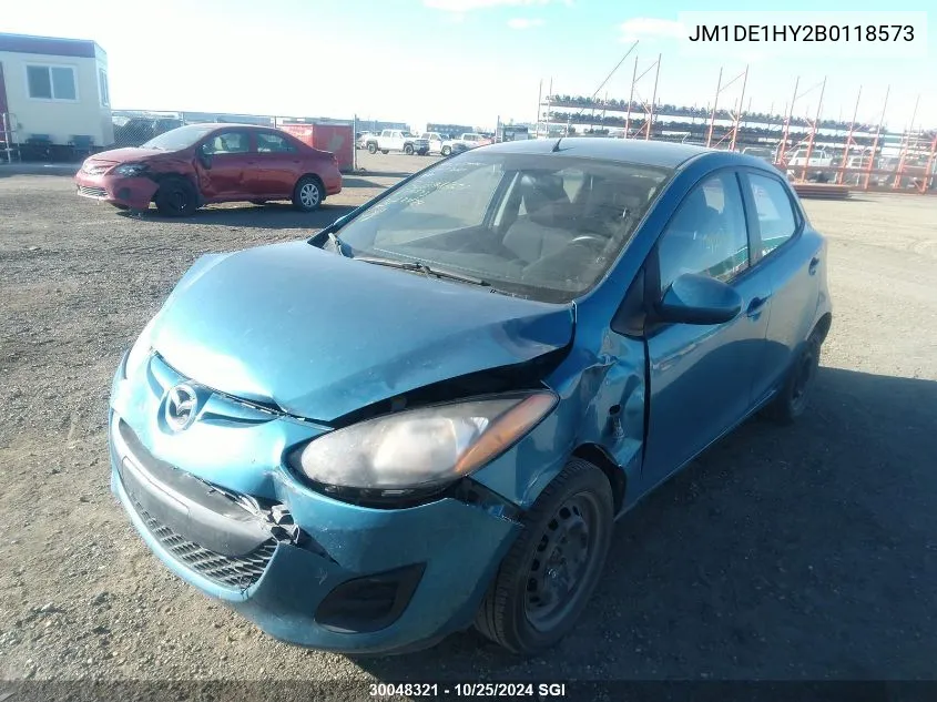 2011 Mazda Mazda2 VIN: JM1DE1HY2B0118573 Lot: 30048321