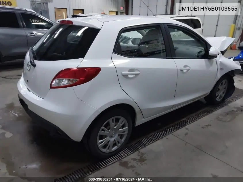 JM1DE1HY6B0103655 2011 Mazda Mazda2 Sport