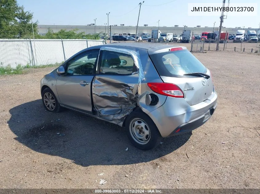 JM1DE1HY8B0123700 2011 Mazda Mazda2 Sport