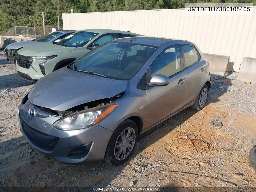 2011 Mazda Mazda2 Sport VIN: JM1DE1HZ3B0105405 Lot: 40211772