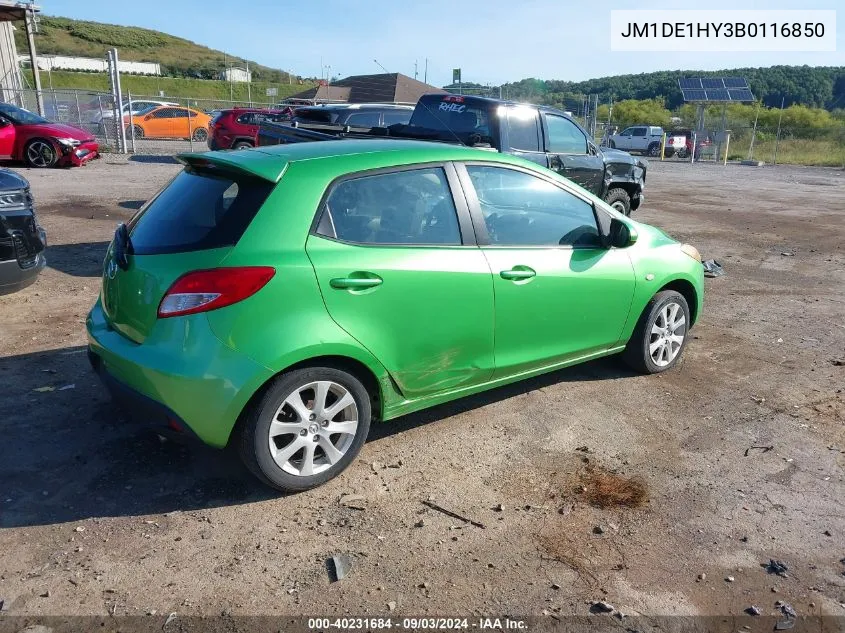 JM1DE1HY3B0116850 2011 Mazda Mazda2 Touring