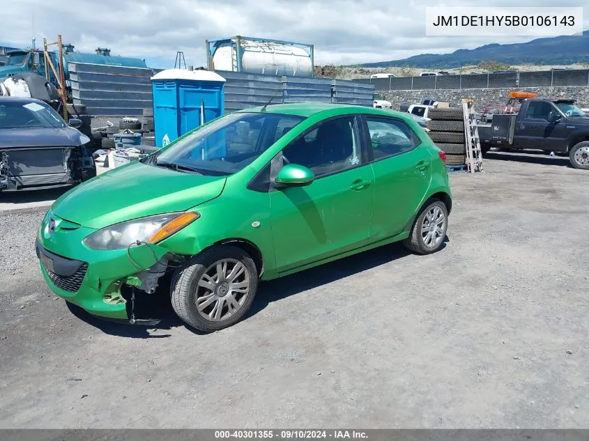 2011 Mazda Mazda2 Sport VIN: JM1DE1HY5B0106143 Lot: 40301355