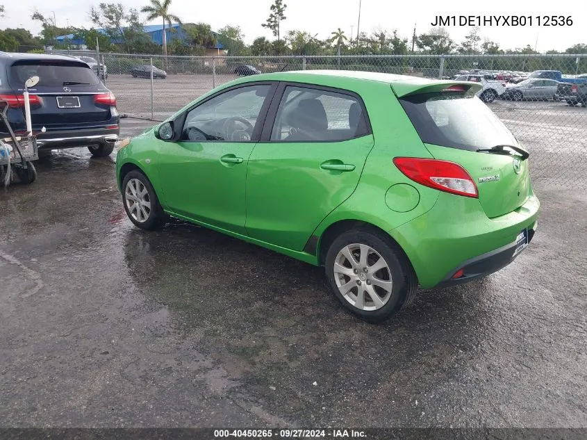 JM1DE1HYXB0112536 2011 Mazda Mazda2 Touring