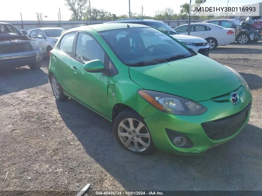 2011 Mazda Mazda2 Touring VIN: JM1DE1HY3B0116993 Lot: 40456724