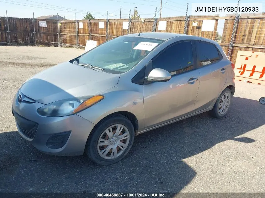 2011 Mazda Mazda2 Sport VIN: JM1DE1HY5B0120933 Lot: 40458887