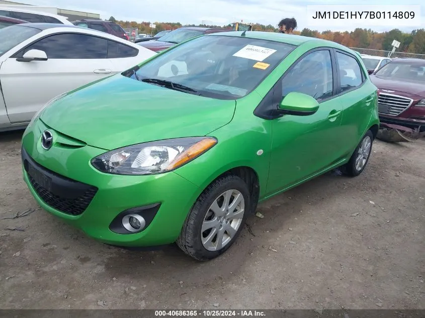 2011 Mazda Mazda2 Touring VIN: JM1DE1HY7B0114809 Lot: 40686365