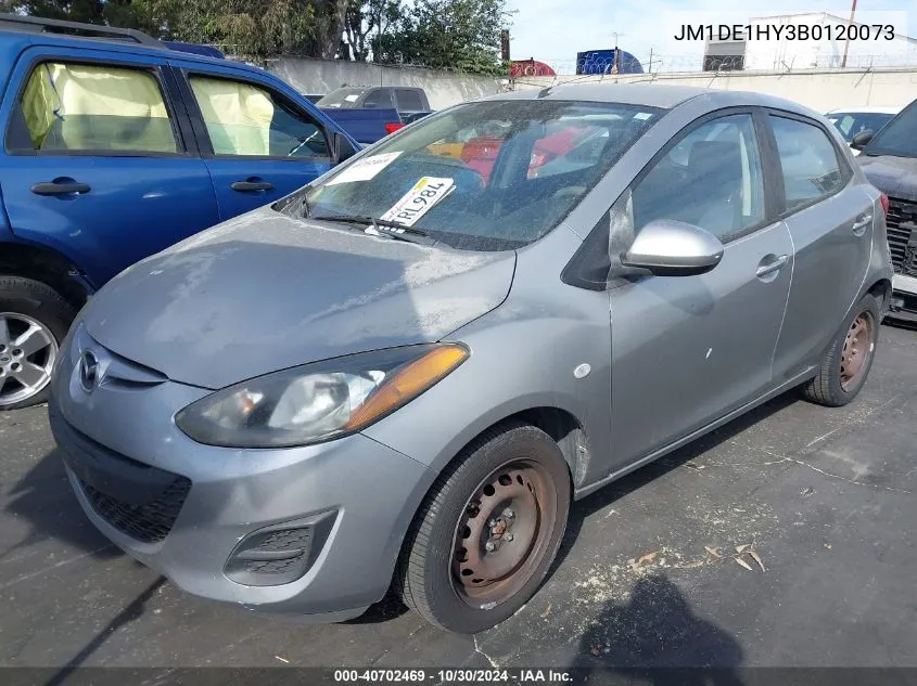 2011 Mazda Mazda2 Sport VIN: JM1DE1HY3B0120073 Lot: 40702469