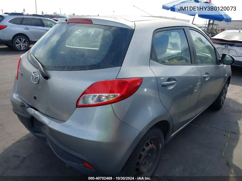 2011 Mazda Mazda2 Sport VIN: JM1DE1HY3B0120073 Lot: 40702469