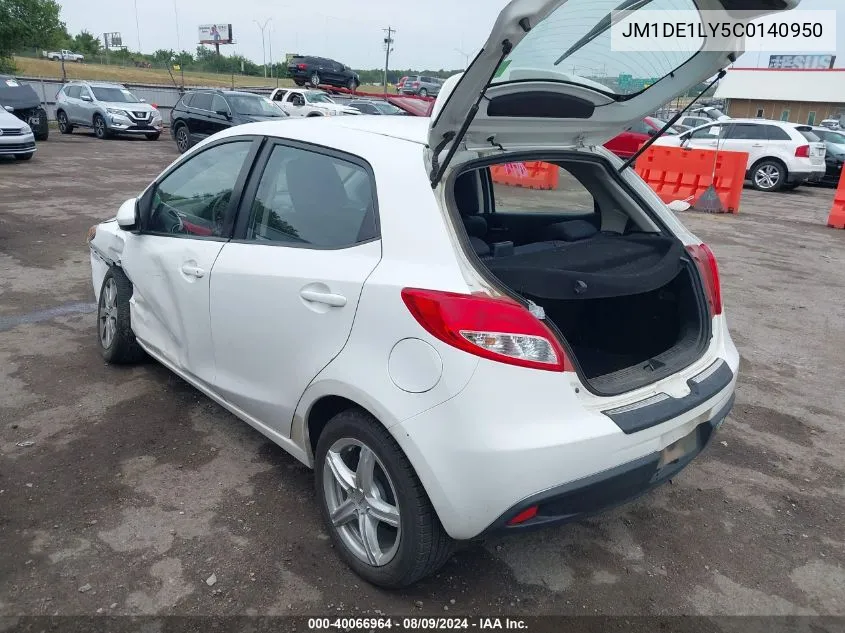 2012 Mazda Mazda2 Touring VIN: JM1DE1LY5C0140950 Lot: 40066964