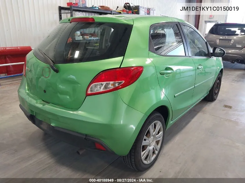 JM1DE1KY1C0150019 2012 Mazda Mazda2 Sport