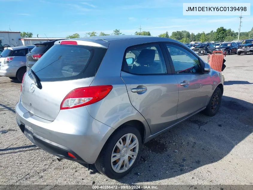 2012 Mazda Mazda2 Sport VIN: JM1DE1KY6C0139498 Lot: 40258472