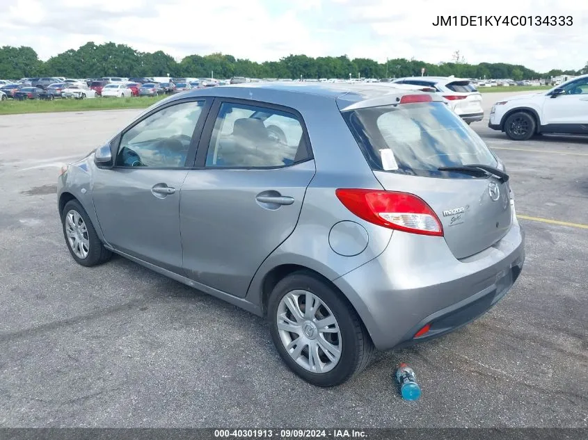 2012 Mazda Mazda2 Sport VIN: JM1DE1KY4C0134333 Lot: 40301913