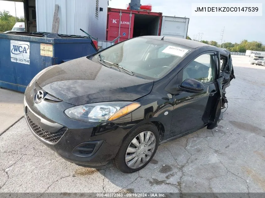 2012 Mazda Mazda2 Sport VIN: JM1DE1KZ0C0147539 Lot: 40372363