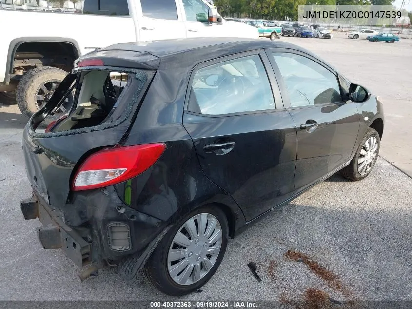 2012 Mazda Mazda2 Sport VIN: JM1DE1KZ0C0147539 Lot: 40372363