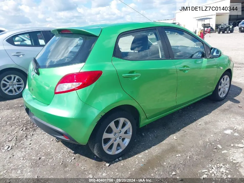 JM1DE1LZ7C0140344 2012 Mazda Mazda2 Touring