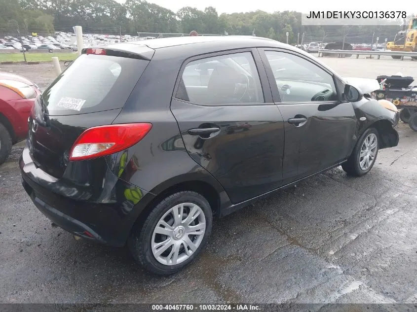 JM1DE1KY3C0136378 2012 Mazda Mazda2 Sport