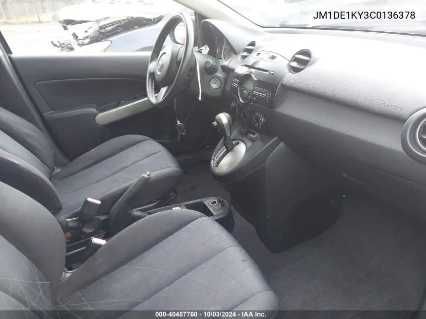 JM1DE1KY3C0136378 2012 Mazda Mazda2 Sport