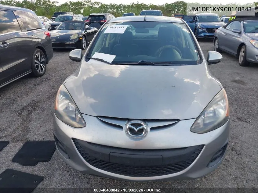 JM1DE1KY9C0148843 2012 Mazda Mazda2 Sport