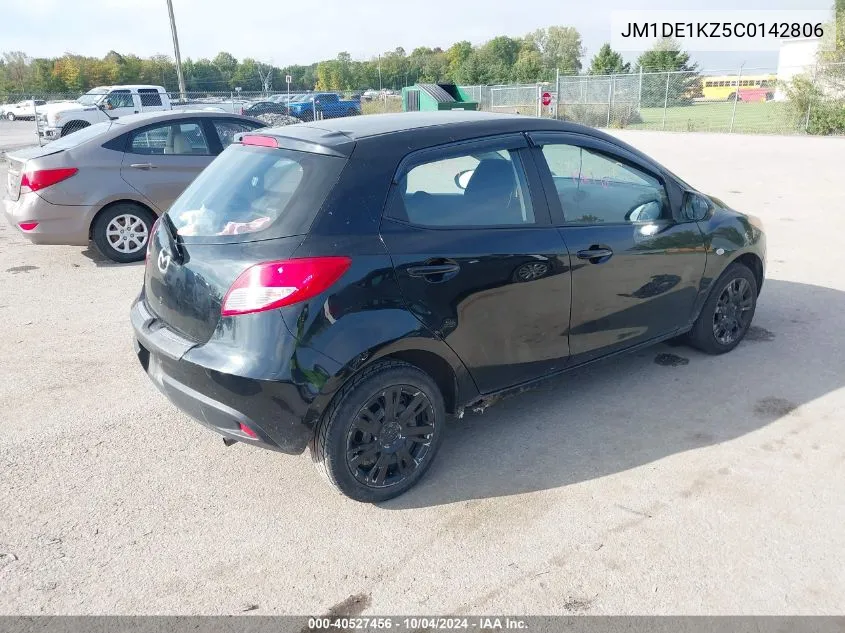 2012 Mazda Mazda2 Sport VIN: JM1DE1KZ5C0142806 Lot: 40527456