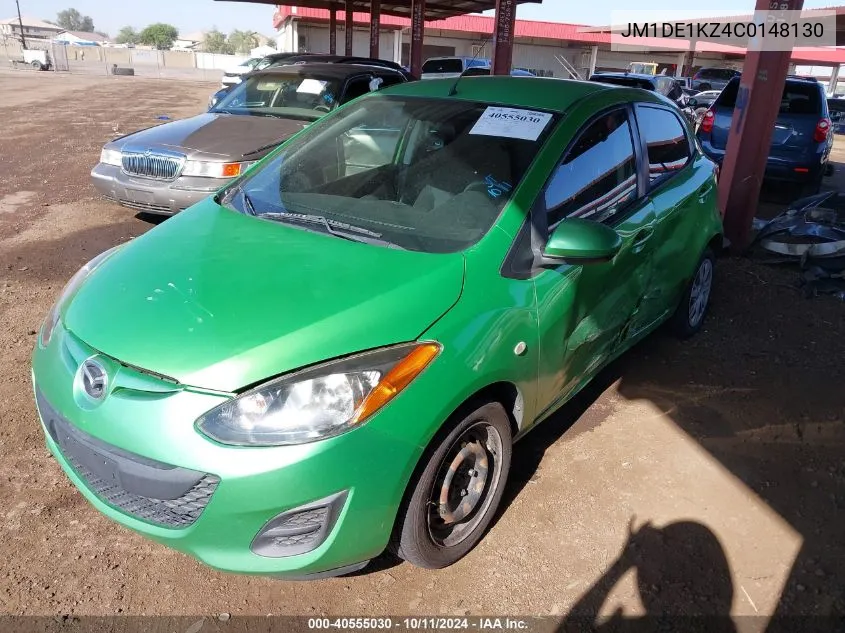 2012 Mazda Mazda2 VIN: JM1DE1KZ4C0148130 Lot: 40555030