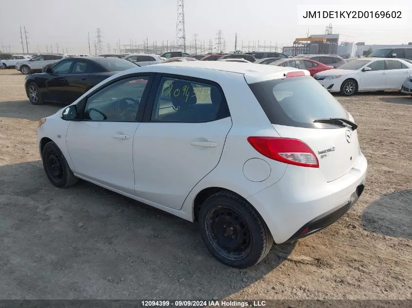 JM1DE1KY2D0169602 2013 Mazda Mazda2