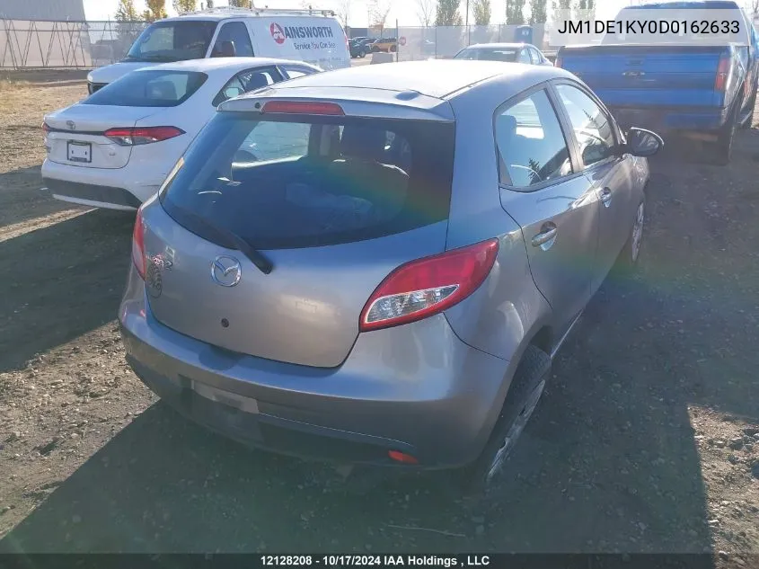 2013 Mazda Mazda2 VIN: JM1DE1KY0D0162633 Lot: 12128208