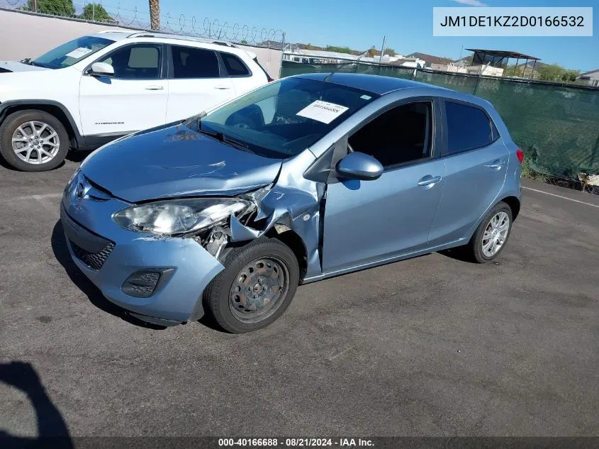 2013 Mazda Mazda2 Sport VIN: JM1DE1KZ2D0166532 Lot: 40166688