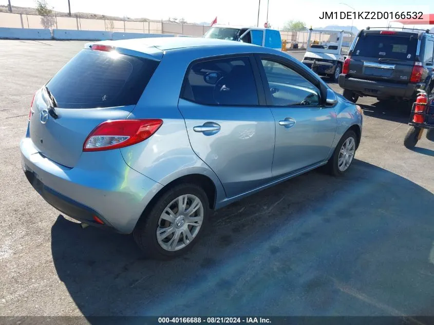 2013 Mazda Mazda2 Sport VIN: JM1DE1KZ2D0166532 Lot: 40166688