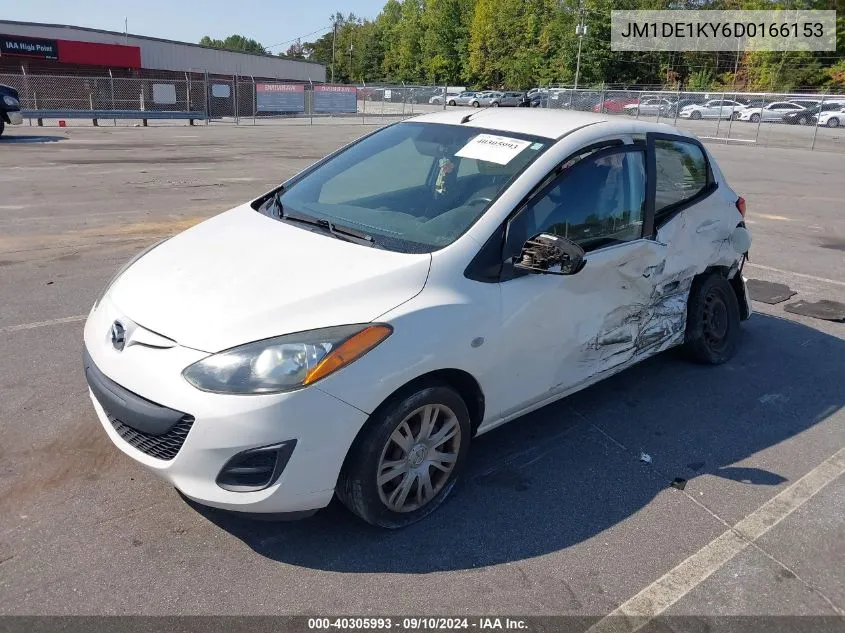 2013 Mazda Mazda2 VIN: JM1DE1KY6D0166153 Lot: 40305993