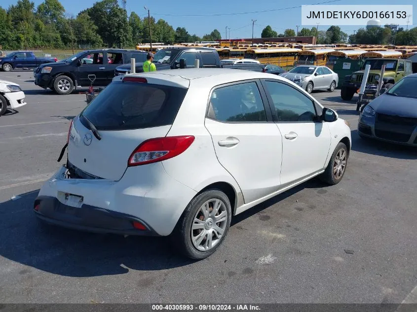 2013 Mazda Mazda2 VIN: JM1DE1KY6D0166153 Lot: 40305993