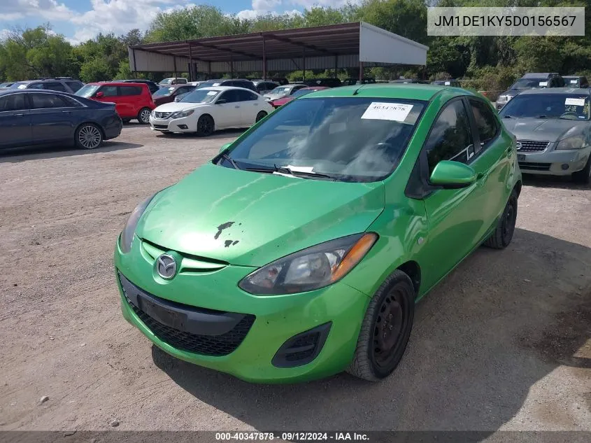 2013 Mazda Mazda2 Sport VIN: JM1DE1KY5D0156567 Lot: 40347878