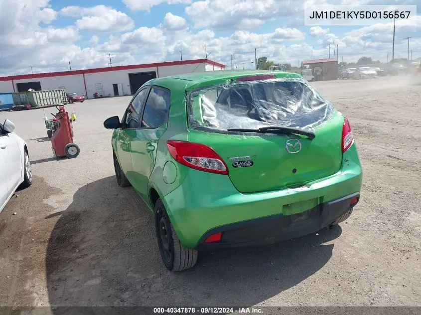 2013 Mazda Mazda2 Sport VIN: JM1DE1KY5D0156567 Lot: 40347878