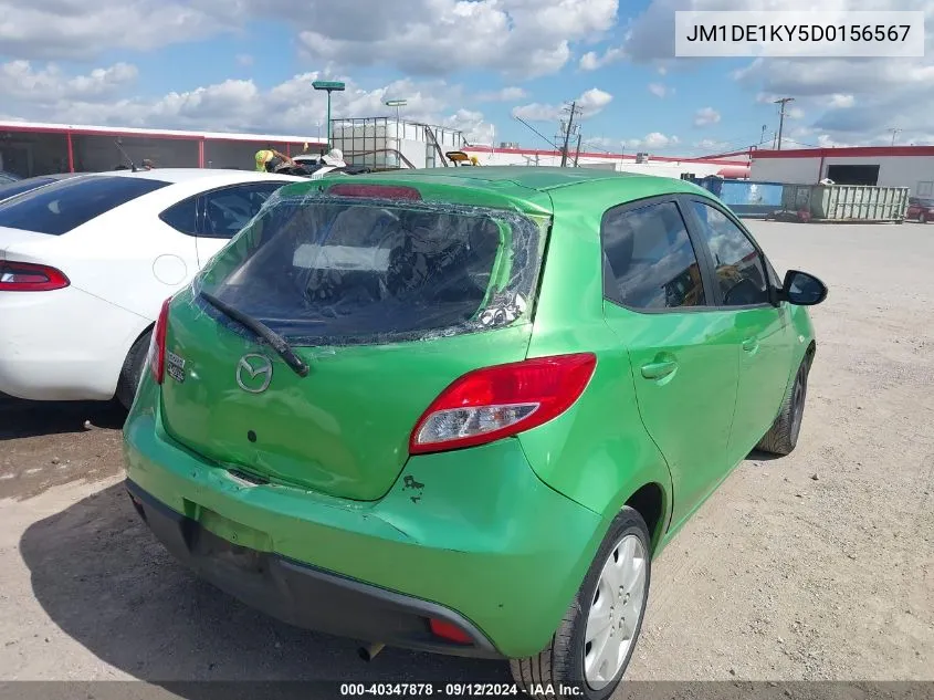 2013 Mazda Mazda2 Sport VIN: JM1DE1KY5D0156567 Lot: 40347878