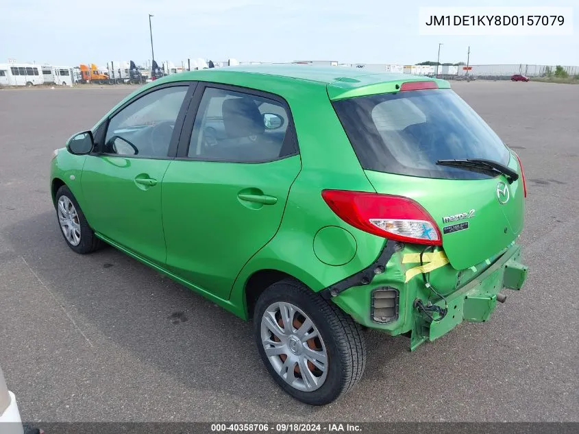 2013 Mazda Mazda2 VIN: JM1DE1KY8D0157079 Lot: 40358706