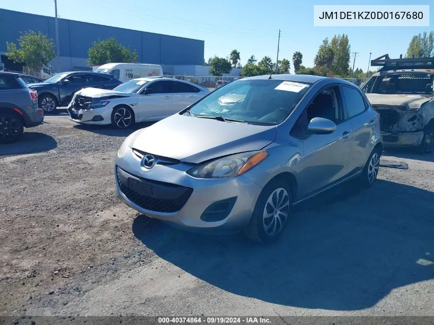 2013 Mazda Mazda2 Sport VIN: JM1DE1KZ0D0167680 Lot: 40374864