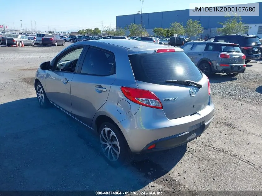 2013 Mazda Mazda2 Sport VIN: JM1DE1KZ0D0167680 Lot: 40374864