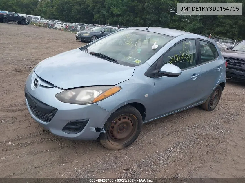 2013 Mazda Mazda2 Sport VIN: JM1DE1KY3D0154705 Lot: 40426760