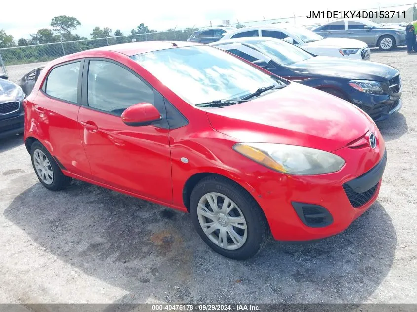 JM1DE1KY4D0153711 2013 Mazda Mazda2