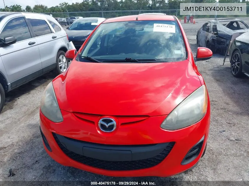 JM1DE1KY4D0153711 2013 Mazda Mazda2