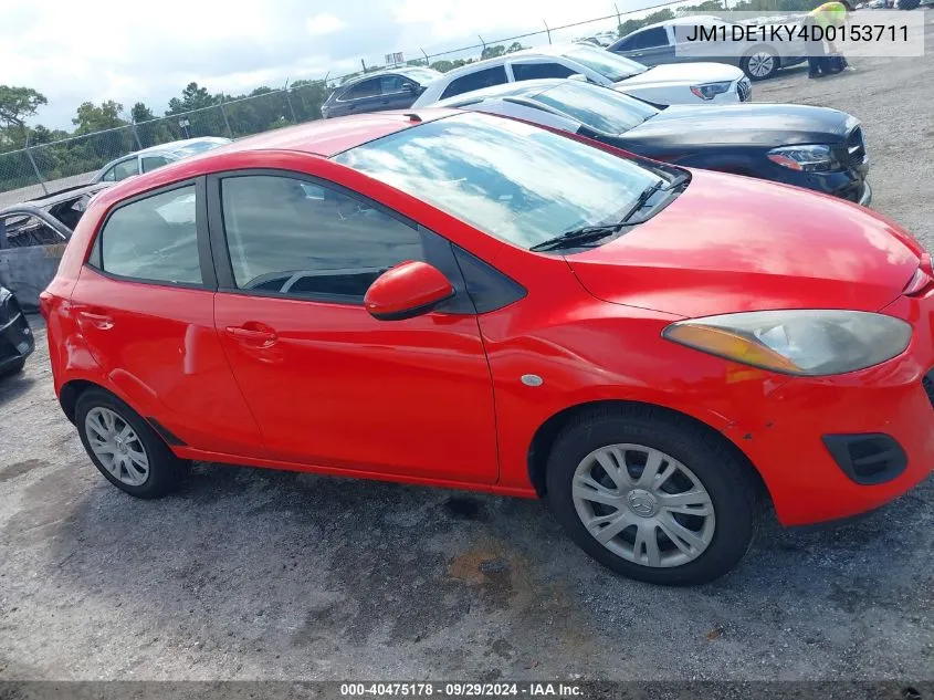 JM1DE1KY4D0153711 2013 Mazda Mazda2