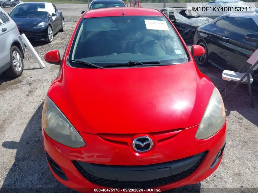 JM1DE1KY4D0153711 2013 Mazda Mazda2