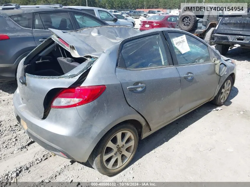 JM1DE1LY4D0154954 2013 Mazda Mazda2 Touring