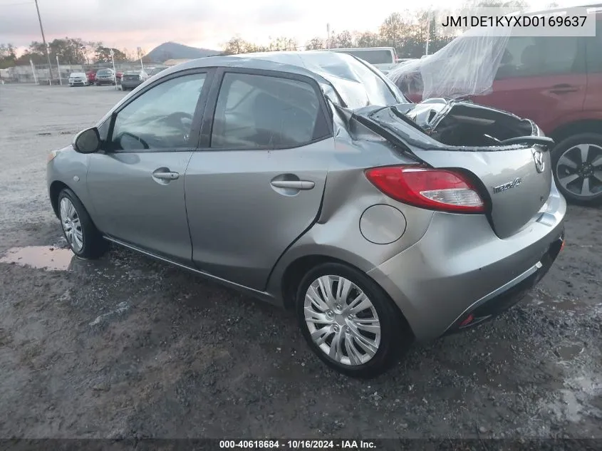 2013 Mazda Mazda2 Sport VIN: JM1DE1KYXD0169637 Lot: 40618684