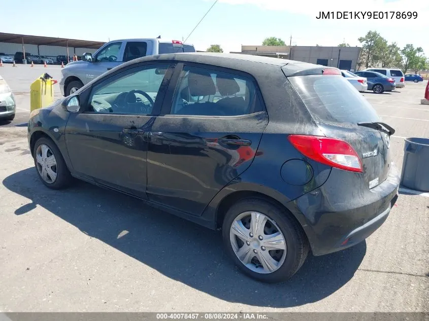 2014 Mazda Mazda2 Sport VIN: JM1DE1KY9E0178699 Lot: 40078457